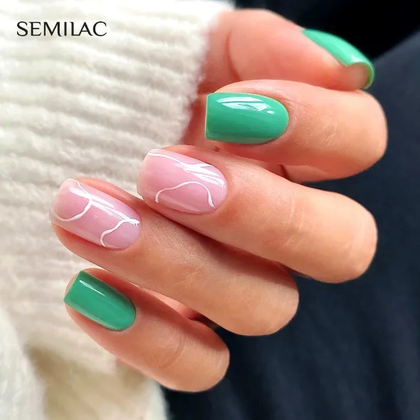 SEMILAC UV/LED Gél Lakk 7ml - 582 - HEMA FREE - Natural Rose