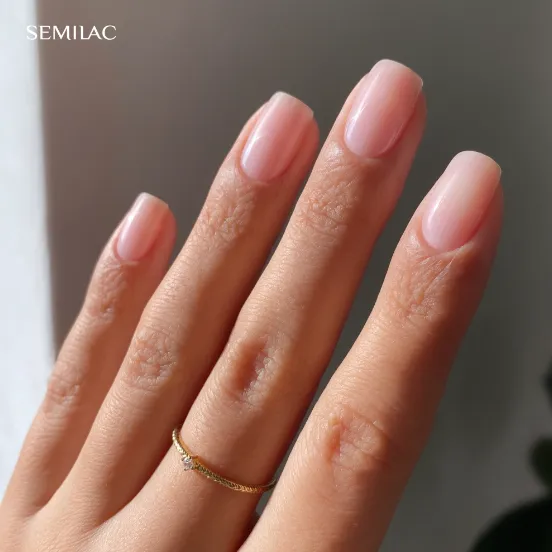 SEMILAC UV/LED Gél Lakk 7ml - 583 - HEMA FREE - Second Skin Nude