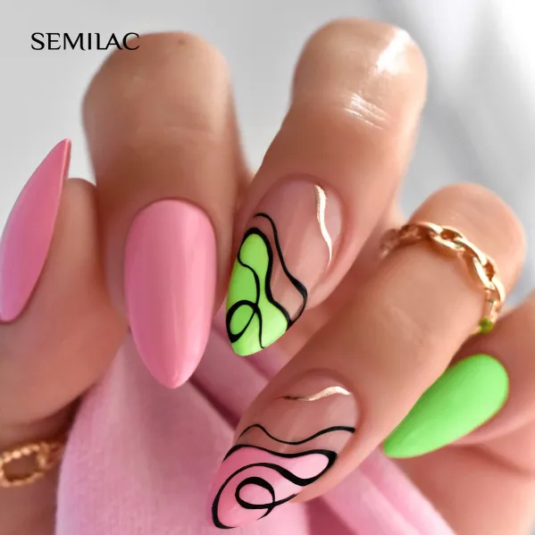 SEMILAC UV/LED Gél Lakk 7ml - 003 - Sweet Pink