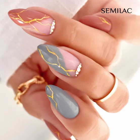 SEMILAC UV/LED Gél Lakk 7ml - 097 - Indian Roses