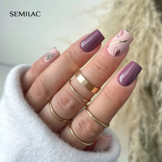 SEMILAC UV/LED Gél Lakk 7ml - 412 - HEMA FREE - Earth Brown