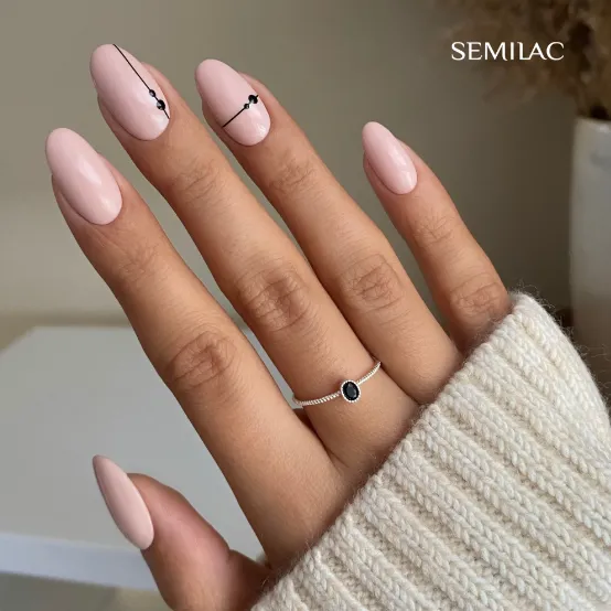 SEMILAC UV/LED Gél Lakk 7ml - 414 - HEMA FREE - Evening Sand