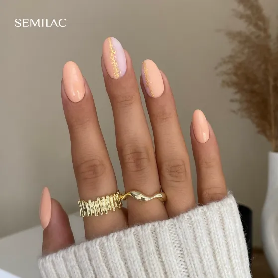 SEMILAC UV/LED Gél Lakk 7ml - 415 - HEMA FREE - Sahara Sand Storm