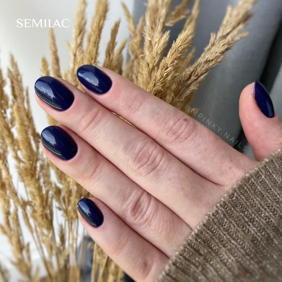 SEMILAC UV/LED Gél Lakk 7ml - 420 - HEMA FREE - Safari Night Blue