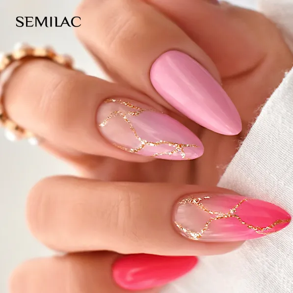 SEMILAC UV/LED Gél Lakk 7ml - 003 - Sweet Pink