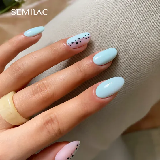 SEMILAC UV/LED Gél Lakk 7ml - 582 - HEMA FREE - Natural Rose