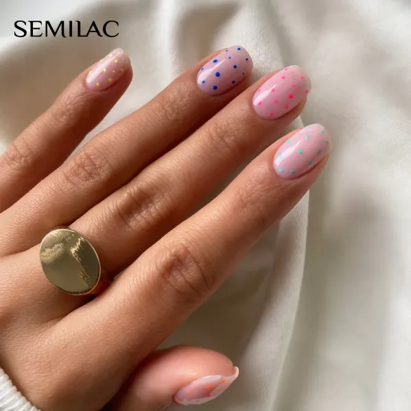 SEMILAC UV/LED Gél Lakk 7ml - 582 - HEMA FREE - Natural Rose