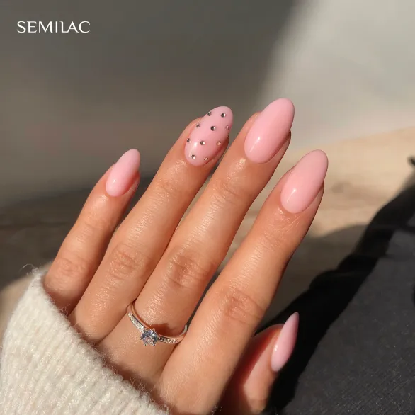 SEMILAC UV/LED Gél Lakk 7ml - 583 - HEMA FREE - Second Skin Nude