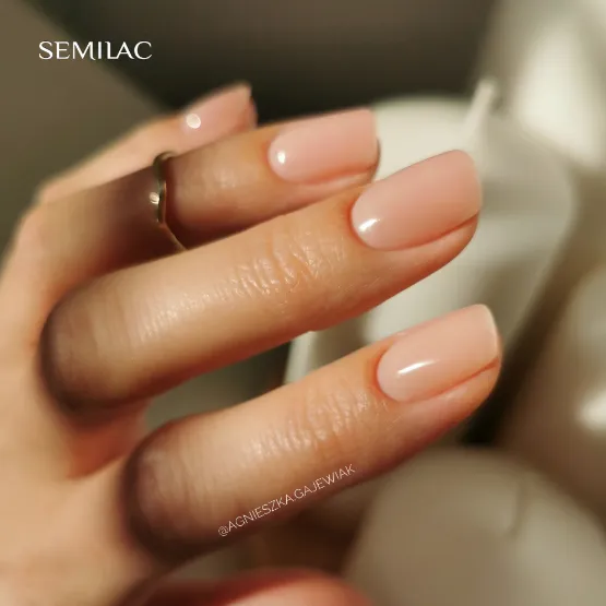 SEMILAC UV/LED Gél Lakk 7ml - 583 - HEMA FREE - Second Skin Nude