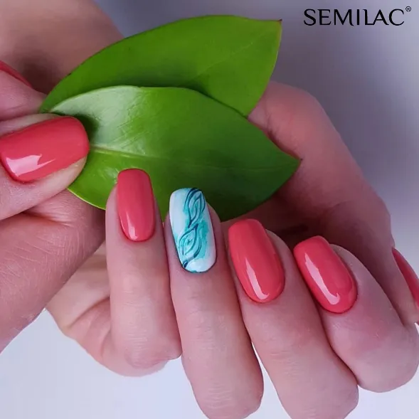 SEMILAC UV/LED Gél Lakk 7ml - 006 - Classic Coral