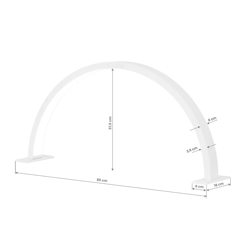 GLOW ARCHE II - árnyékmentes 180°-os ívlámpa - 40 W