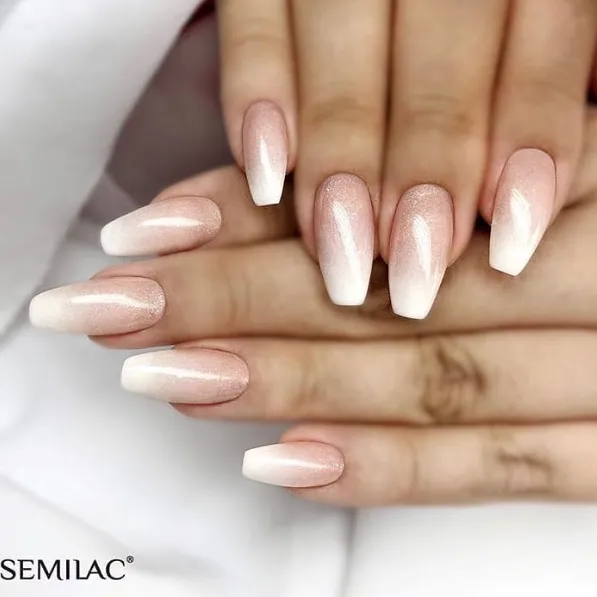 SEMILAC UV/LED Gél Lakk 7ml - 091 - Glitter Milk