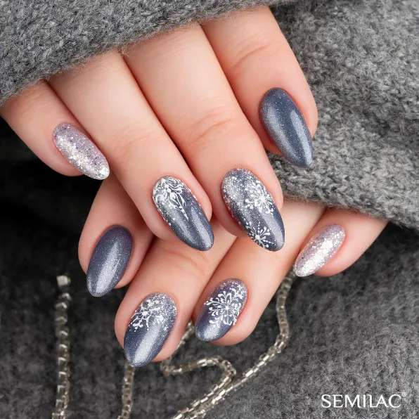 SEMILAC UV/LED Gél Lakk 7ml - 107 - Steel Gray