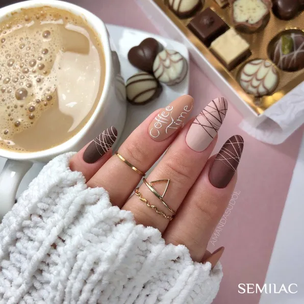 SEMILAC UV/LED Gél Lakk 7ml - 139 - Nuts & Caramel