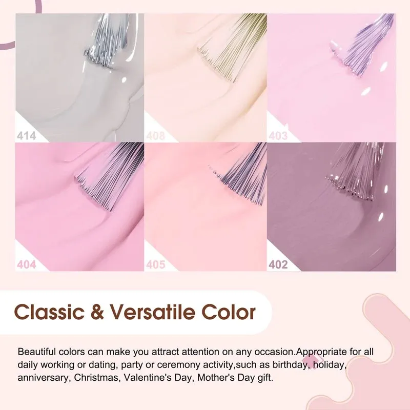 Venalisa 6 db-os UV/LED Gél lakk szett - 2207 - Pink Hema Free