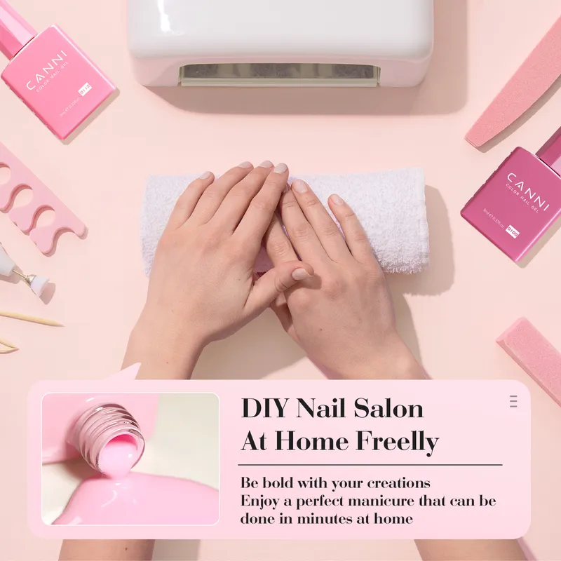 CANNI HEMA FREE UV/LED gél lakk szett 6x9ml - 2311 -  Blush Bliss Bouquet