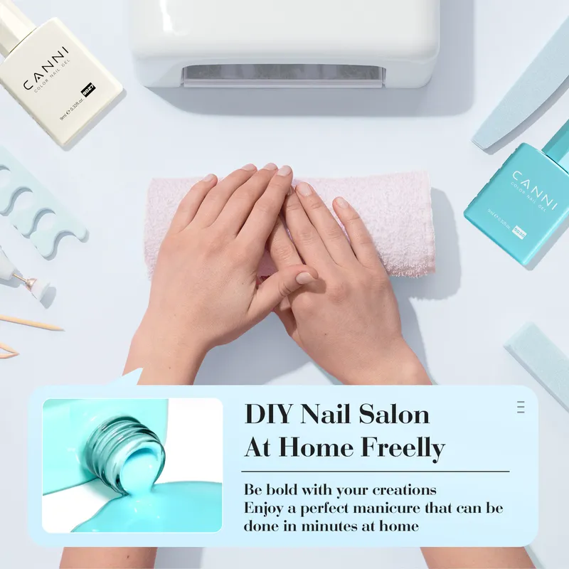 CANNI HEMA FREE UV/LED gél lakk szett 6x9ml - 2319 - Cotton Candy