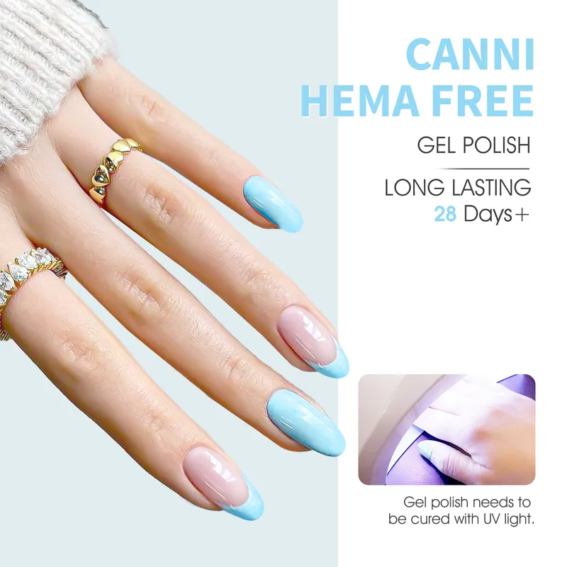 CANNI HEMA FREE UV/LED gél lakk szett 6x9ml - 2319 - Cotton Candy