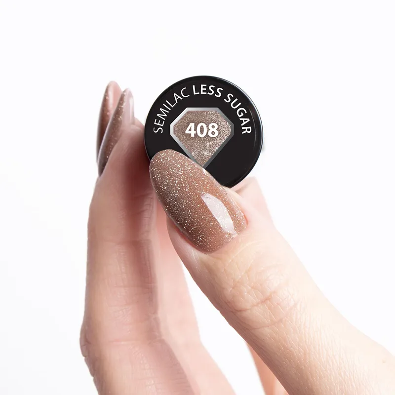 SEMILAC UV/LED Gél Lakk 7ml - 408 - Less Sugar