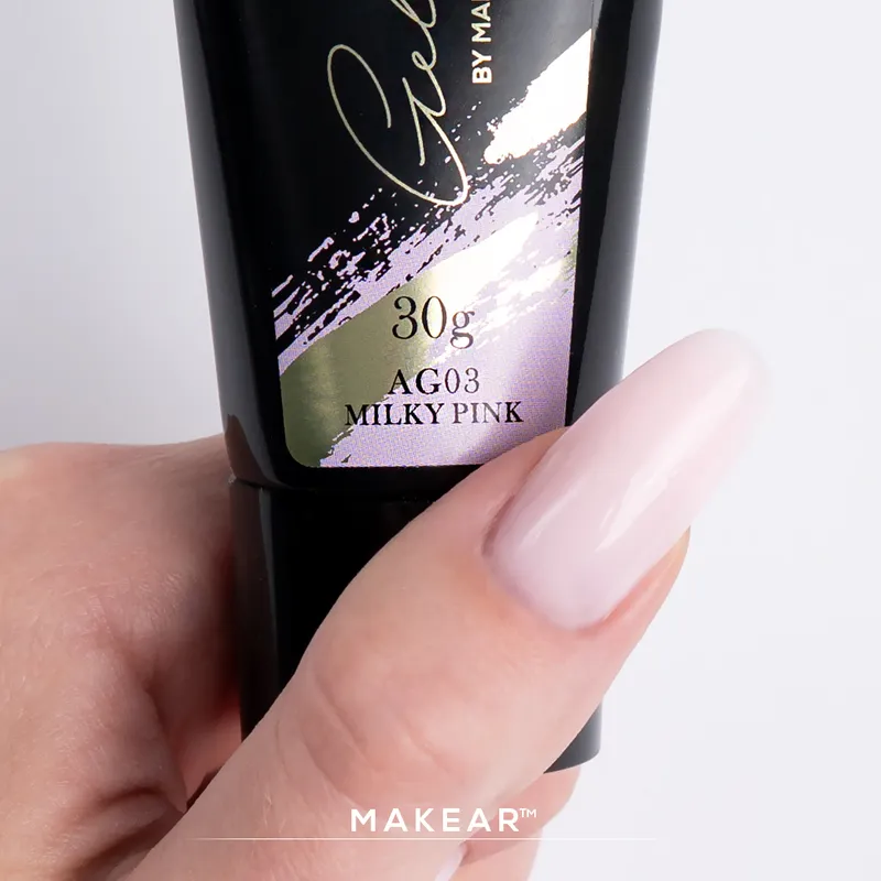 MAKEAR Poly Gel 60g - AG03 - Milky Pink