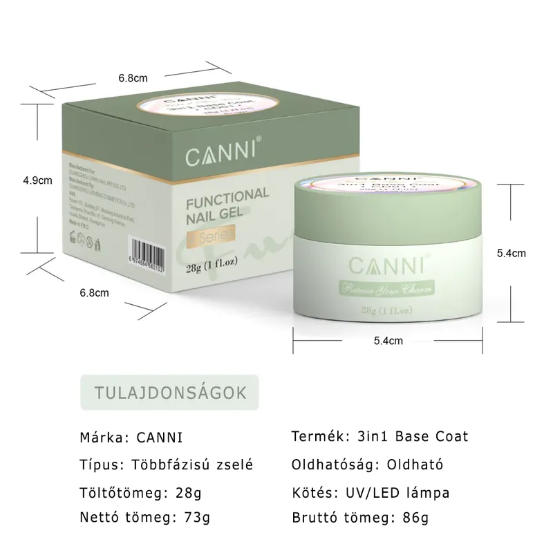 CANNI 3in1 Base Coat - 28g