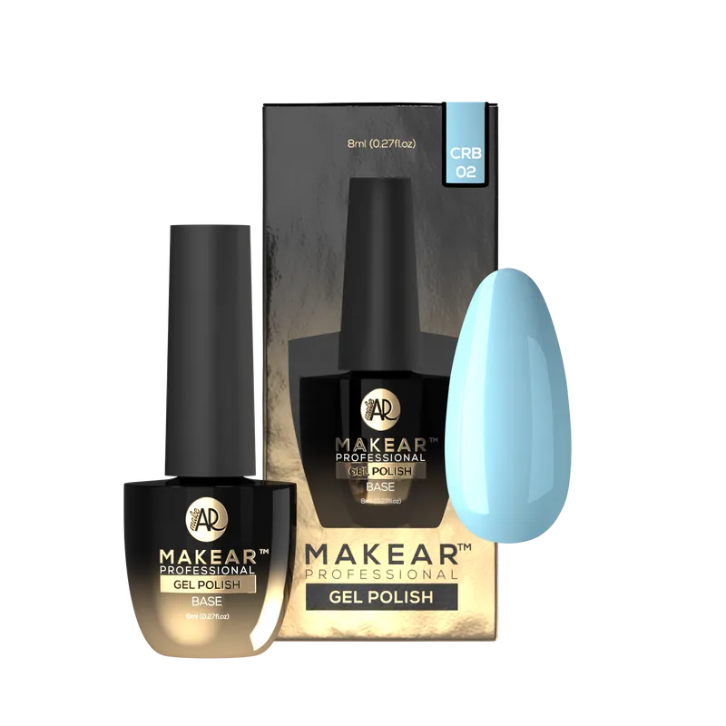 MAKEAR Color Rubber Base 8ml - CRB02 Azzure
