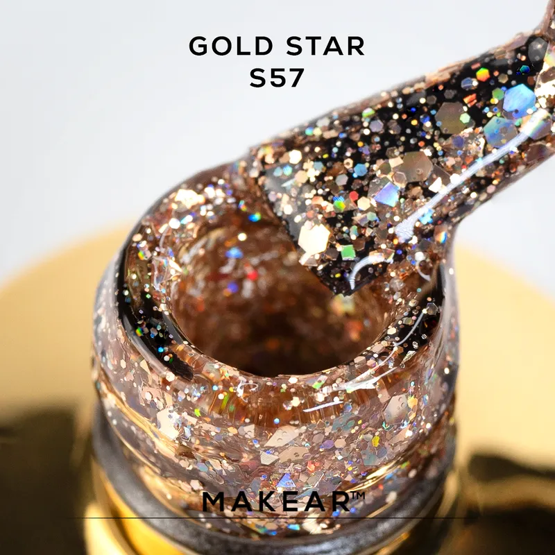 MAKEAR STELLAR Gel Polish 8ml No.S57 Gold Star