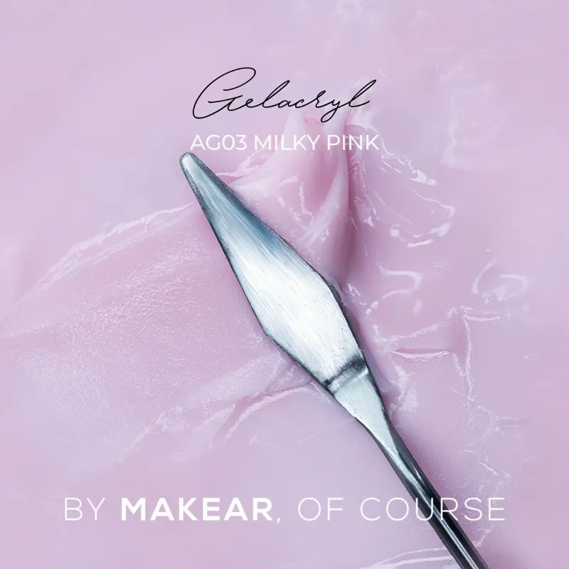 MAKEAR Poly Gel 60g - AG03 - Milky Pink