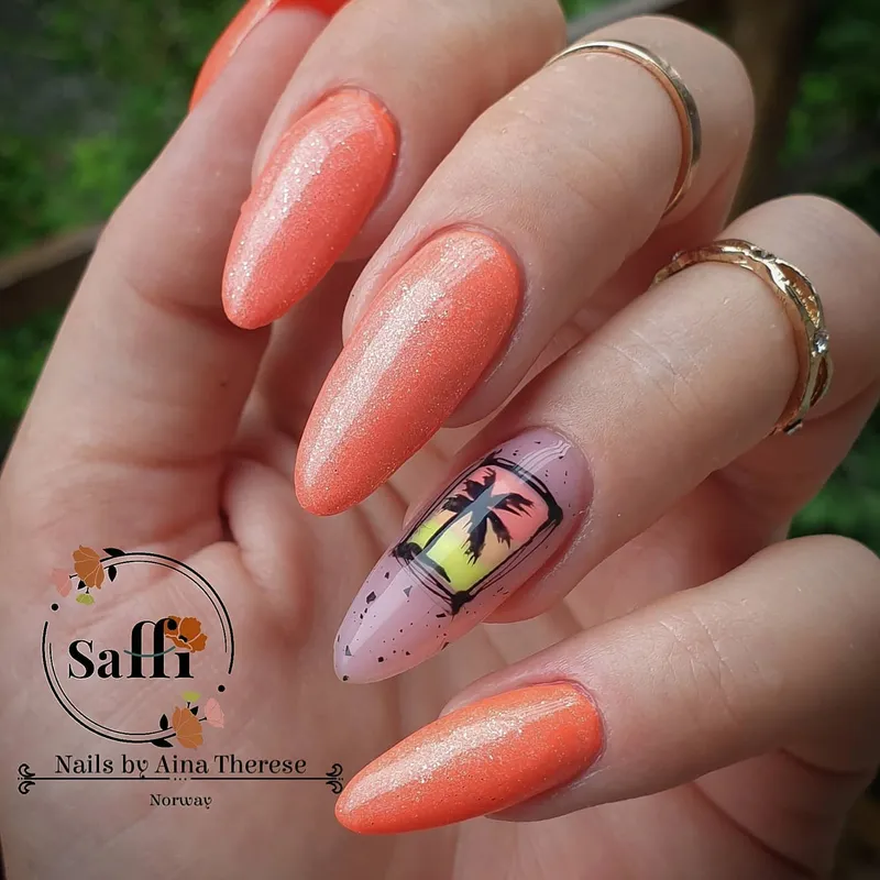 MAKEAR Glitter Neon Gel Polish 8ml No.NG03 Bora Bora Neoshine