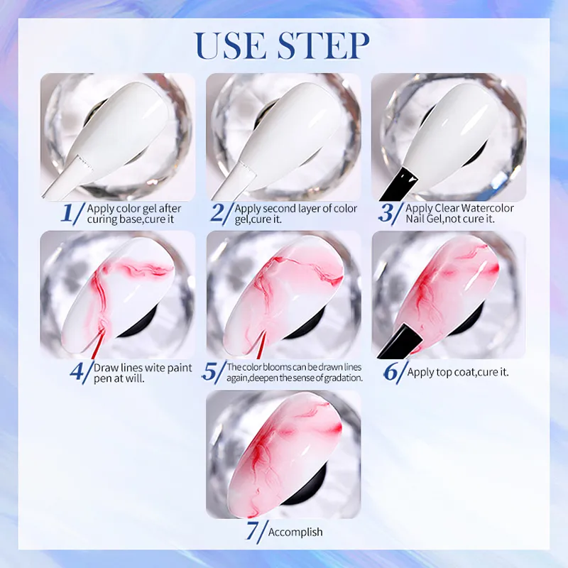 Born Pretty PRO - F13 - Watercolor Gél 15 ml - Clear