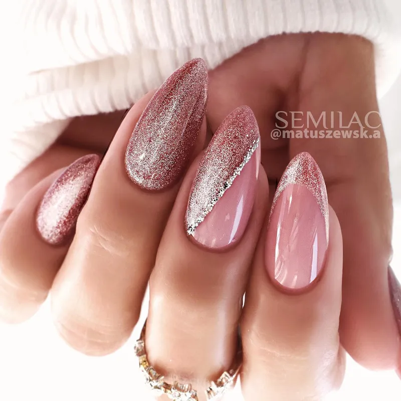 SEMILAC UV/LED Gél Lakk 7ml - 332 - Pink My Dust