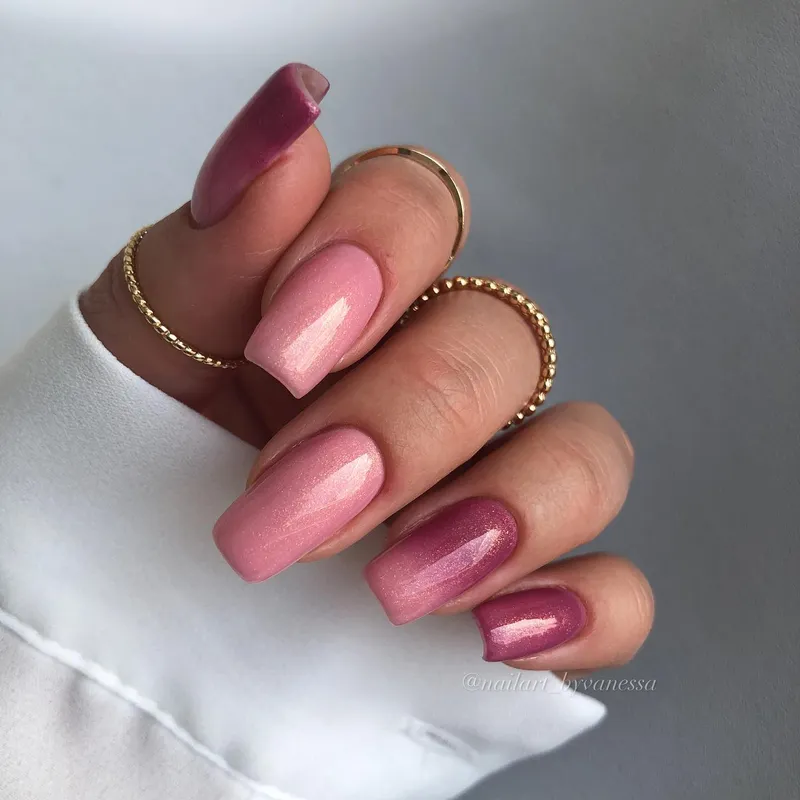 SEMILAC UV/LED Gél Lakk 7ml - 376 - HEMA FREE - Shimmer Stone Pink Diamond