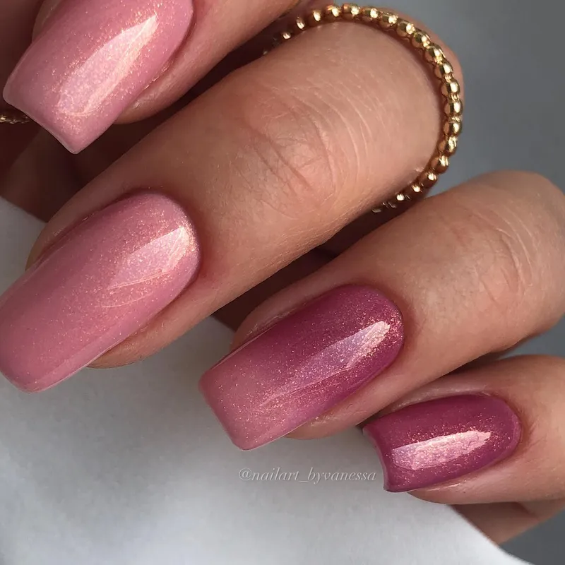 SEMILAC UV/LED Gél Lakk 7ml - 376 - HEMA FREE - Shimmer Stone Pink Diamond