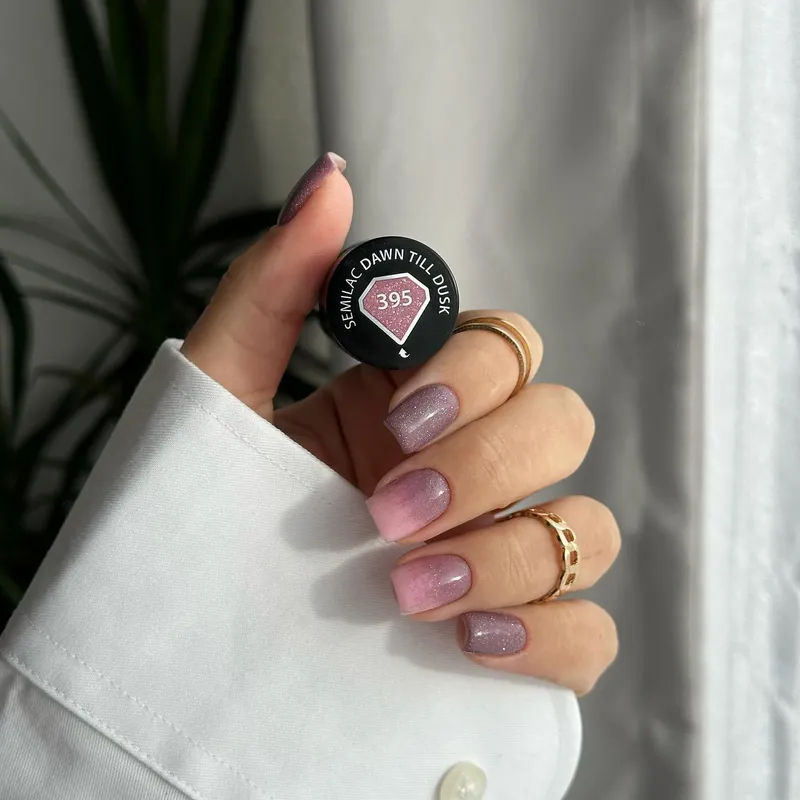 SEMILAC UV/LED Gél Lakk 7ml - 395 - HEMA FREE - Dawn till Dusk