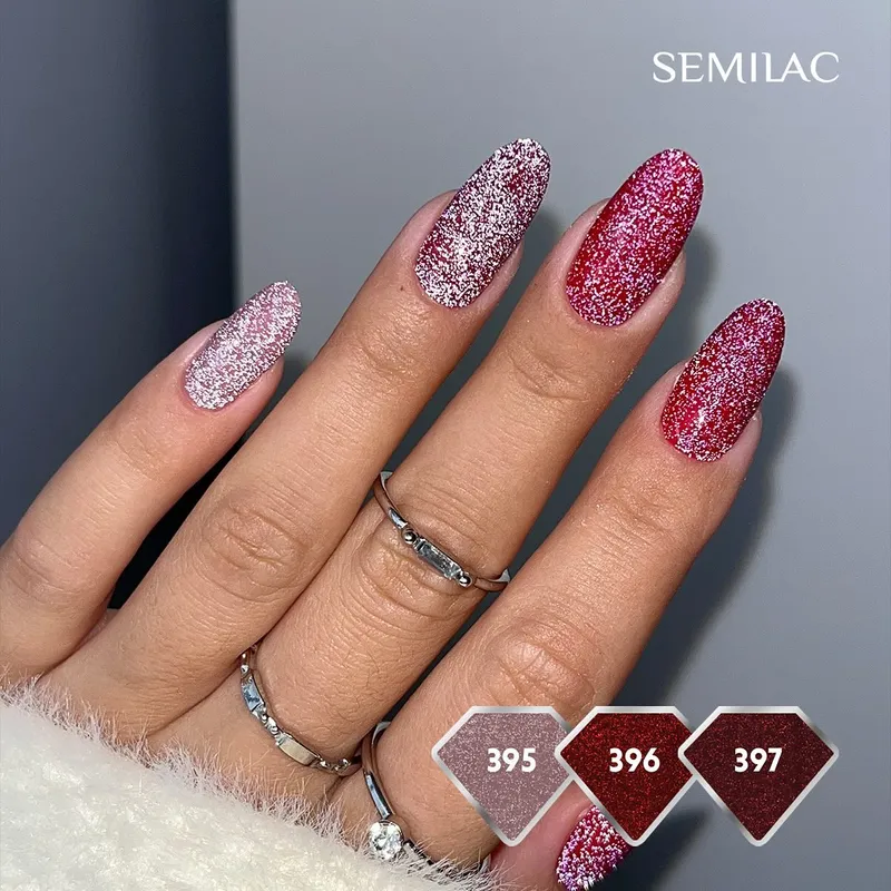 SEMILAC UV/LED Gél Lakk 7ml - 395 - HEMA FREE - Dawn till Dusk