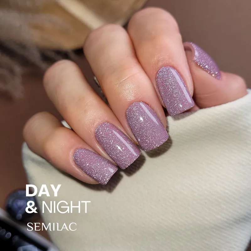 SEMILAC UV/LED Gél Lakk 7ml - 395 - HEMA FREE - Dawn till Dusk