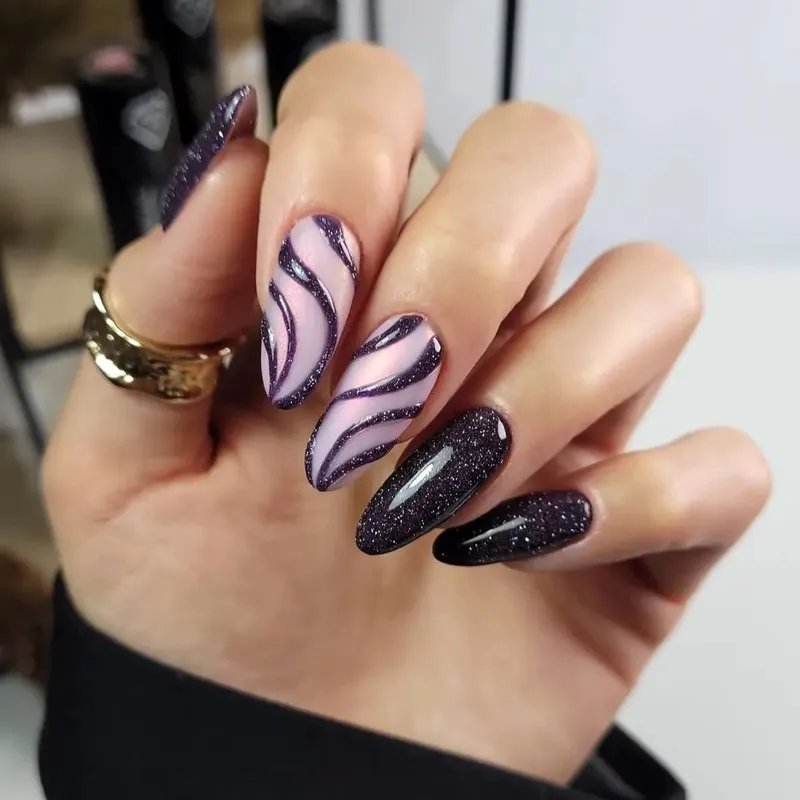 SEMILAC UV/LED Gél Lakk 7ml - 399 - HEMA FREE - Dark & Spark