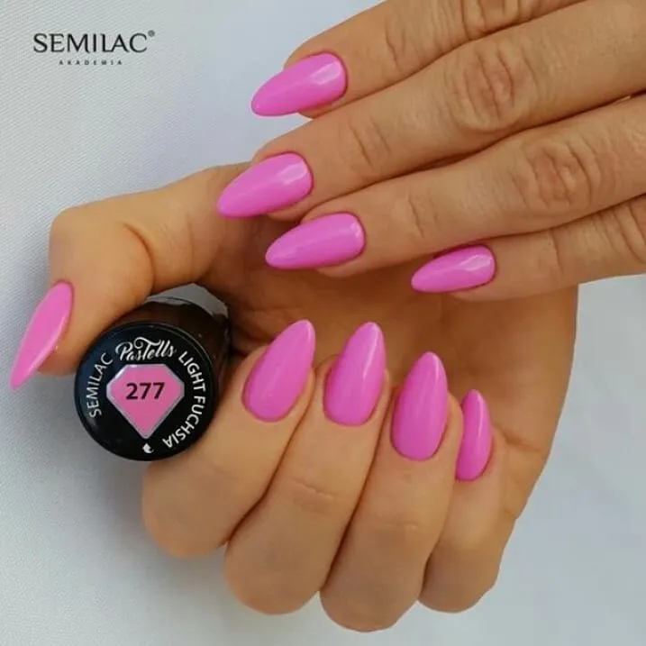 SEMILAC UV/LED Gél Lakk 7ml - 277 - PasTells Light Fuchsia