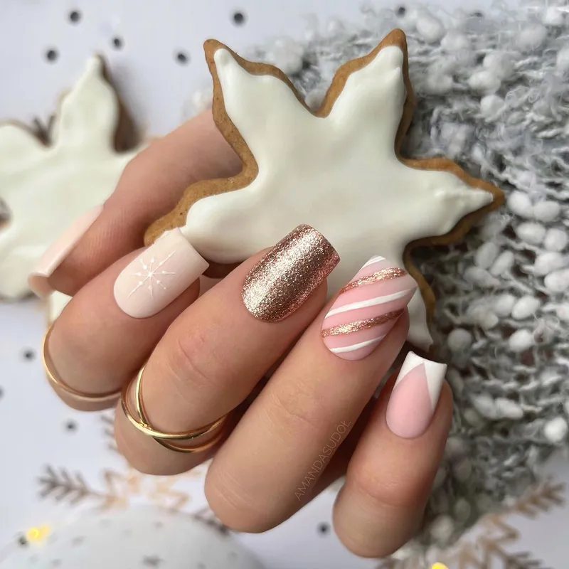 SEMILAC UV/LED Gél Lakk 7ml - 307 - Golden Icing
