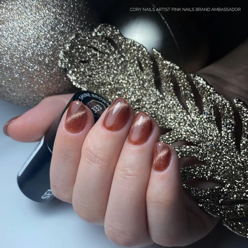 SEMILAC UV/LED Gél Lakk 7ml - 333 - Shine Brown