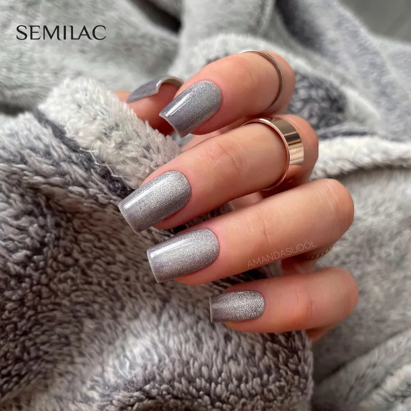 SEMILAC UV/LED Gél Lakk 7ml - 334 - Silver Lavender