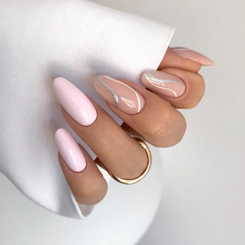 SEMILAC UV/LED Gél Lakk 7ml - 385 - Pastel Pink Sky