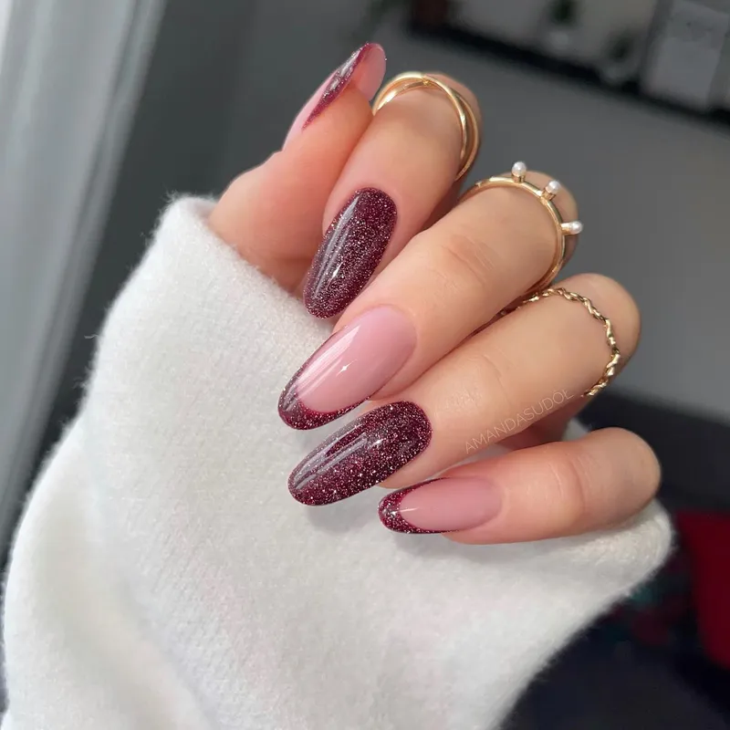 SEMILAC UV/LED Gél Lakk 7ml - 393 - HEMA FREE - Sparkling Black Cherry