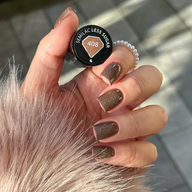 SEMILAC UV/LED Gél Lakk 7ml - 408 - Less Sugar