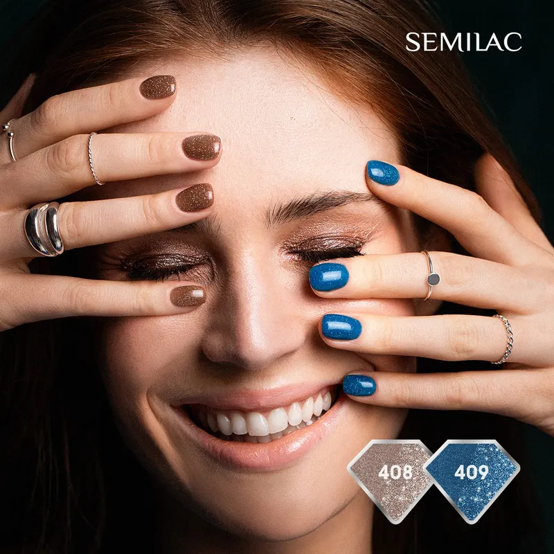 SEMILAC UV/LED Gél Lakk 7ml - 408 - Less Sugar