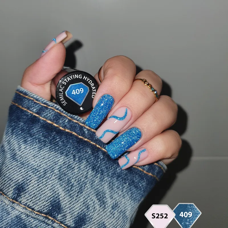 SEMILAC UV/LED Gél Lakk 7ml - 409 - Staying Hydrated