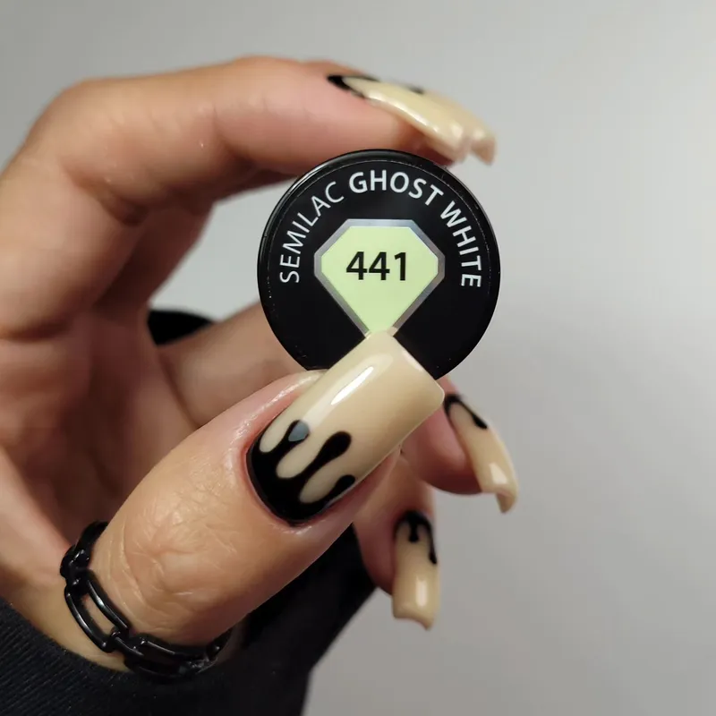SEMILAC UV/LED Gél Lakk 7ml - 441 Ghost White