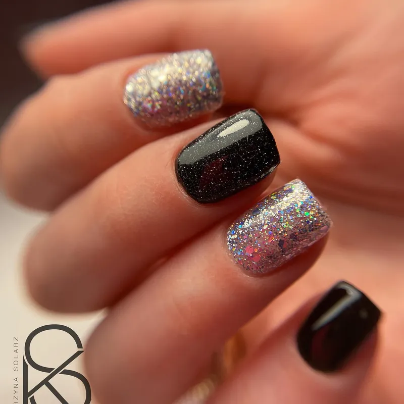 SEMILAC UV/LED Gél Lakk 7ml - 460 - HEMA FREE - Silver Fireworks