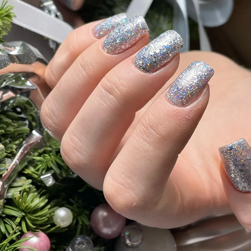 SEMILAC UV/LED Gél Lakk 7ml - 460 - HEMA FREE - Silver Fireworks