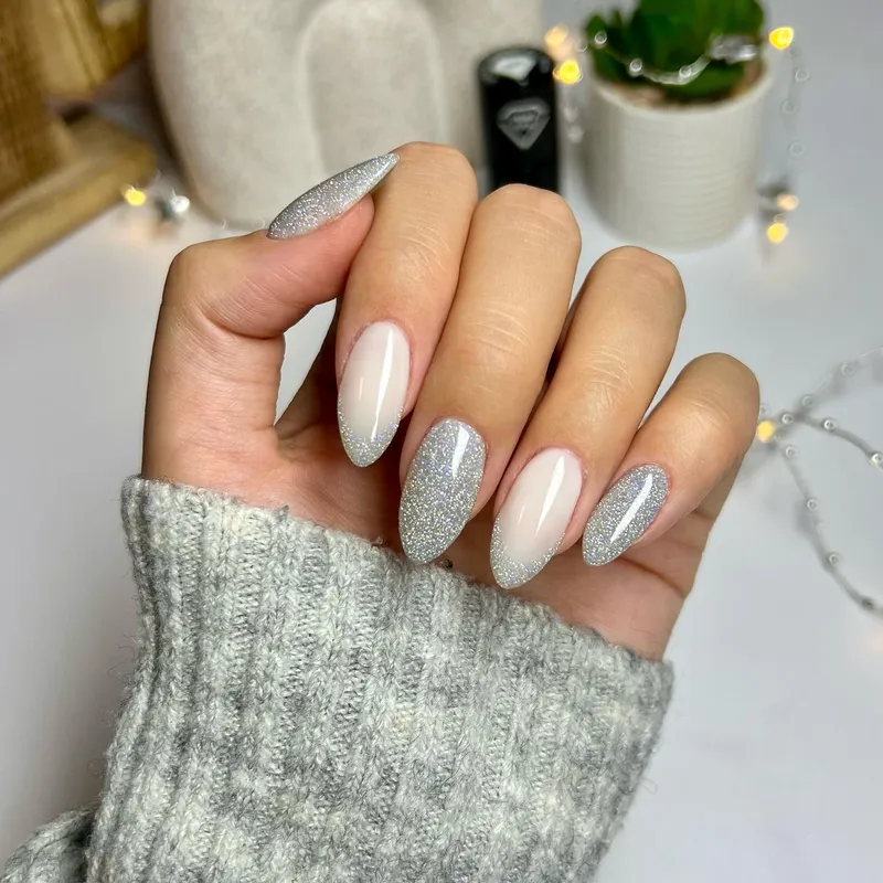 SEMILAC UV/LED Gél Lakk 7ml - 461 - HEMA FREE - Hollywood Silver